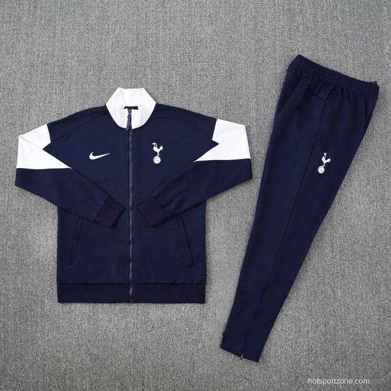 2025 NIKE Black/WHITE Full Zipper Jacket + Long Pants