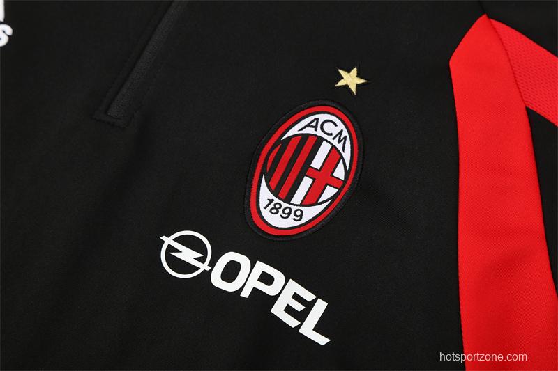 Retro 05/06 AC Milan Black Half Zipper Jacket