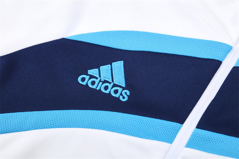 Retro 09/10 Real Madrid White Half Zipper Jacket