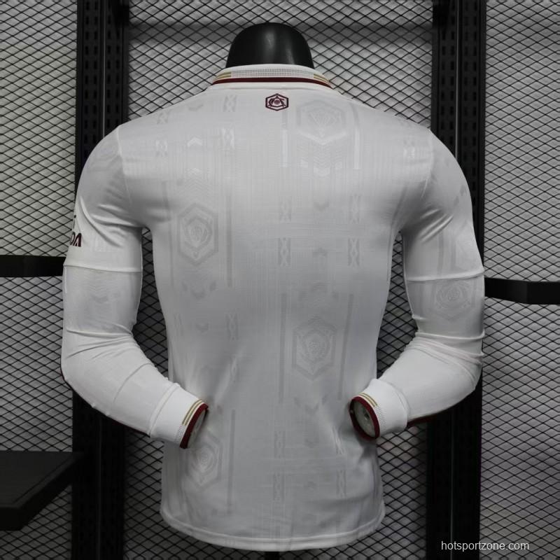 Player Version 25/26 Arsenal Third Long Sleeve White Jersey