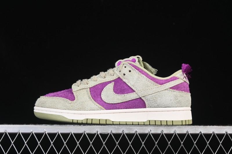Nike Dunk Low Panda Viotech Green Purple Low-Top Casual Skate Shoes - IH7648-700