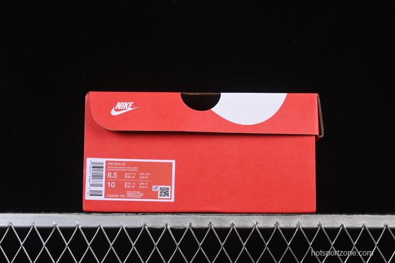 Nike Air Max 90 Retro Running Shoes with Max Air Cushion - CN8490-100