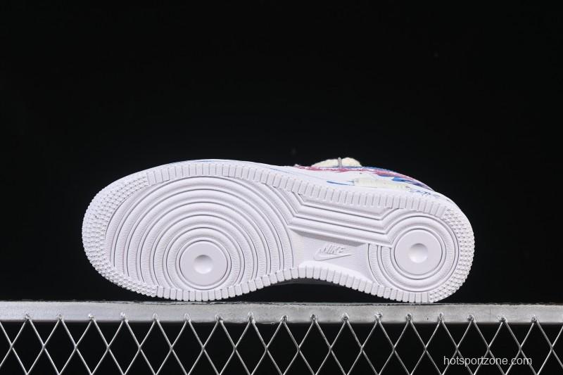 Nike Air Force 1'07 Low Libra Hand-Painted Zodiac Series Low-Top Casual Sneakers - 9231023