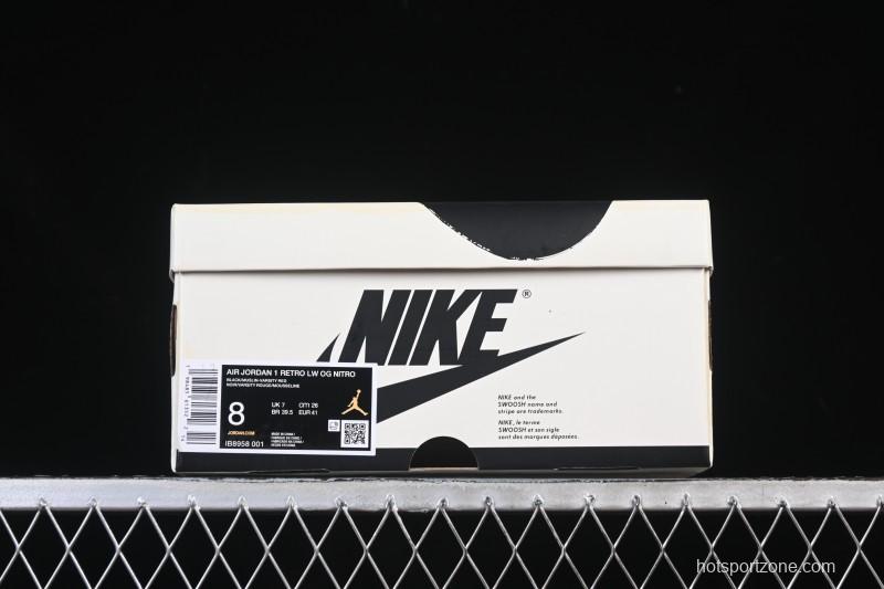 Nike Nigel Sylvester x Air Jordan 1 Low Casual Lifestyle Sneakers - IB8958-001