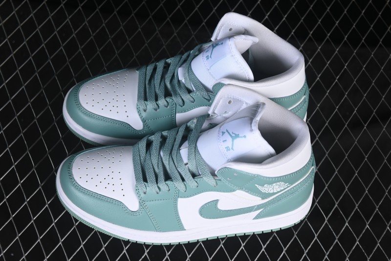 Nike Air Jordan 1 Mid Jade Smoke - BQ6472-138
