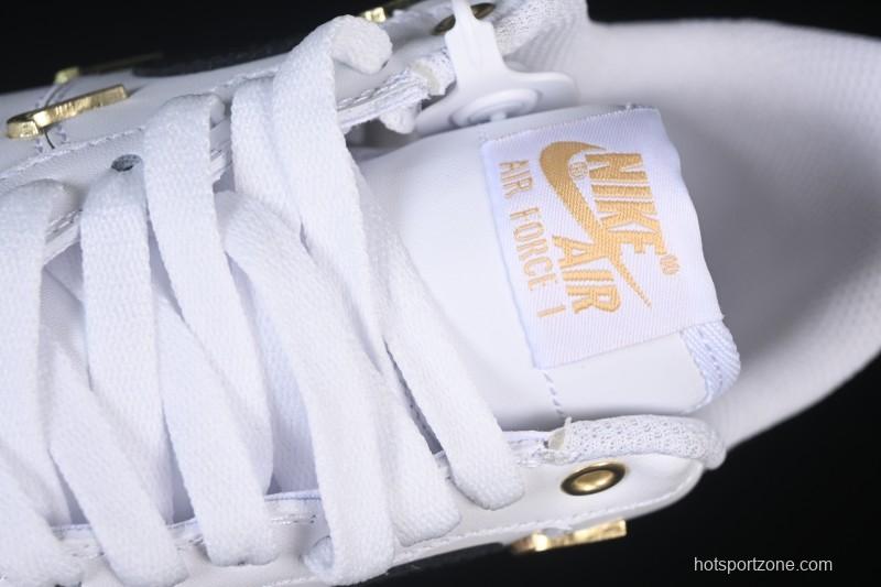 Nike Air Force 1'07 Low Four Hook Black White Casual Sneakers - ZH0316-113