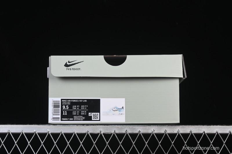 Nike Air Force 1'07 Low Hand-drawn Graffiti Electric Blue Tone Casual Sneakers - FB8917-300