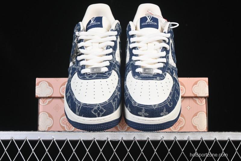 Nike Air Force 1 '07 Low LV Collaboration White Blue Casual Sneakers - YF9511-811