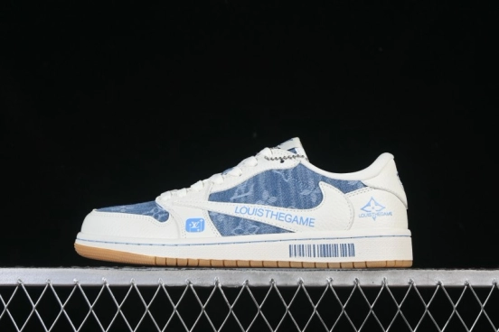 Nike Travis Scott x Fragment Design x Air Jordan 1 Low OG SP AJ1 Low Top Casual Sneakers - SC0601-053