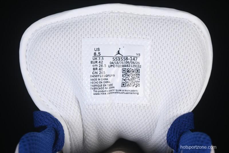 Nike Air Jordan 1 Low AJ1 Blue Green Colorway Low-Top Casual Skate Shoes - 553558-147