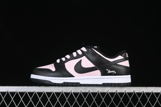 Nike SB Dunk Low Black Pink Valentine's Day Low-Top Casual Skate Shoes - DD1391-100