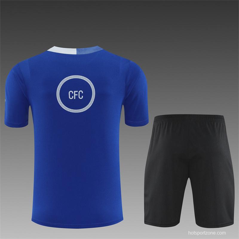 25/26 Chelsea Blue T90 with XS Short Sleeve+Soccer Shorts