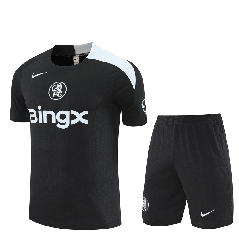 25/26 Chelsea Black T90 with XS Short Sleeve+Soccer Shorts