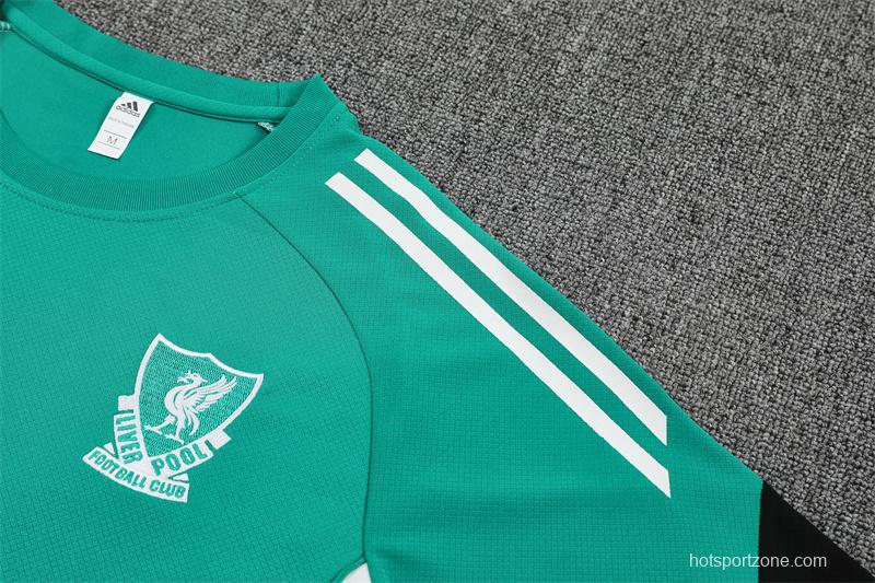 25/26 Liverpool Green Short Sleeve with XS Short Sleeve Jersey+Shorts
