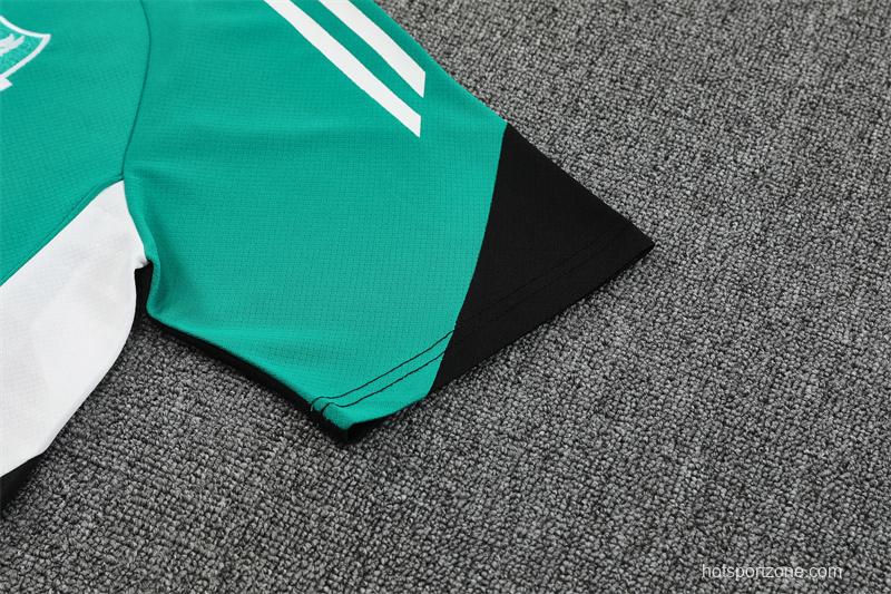 25/26 Liverpool Green Short Sleeve with XS Short Sleeve Jersey+Shorts