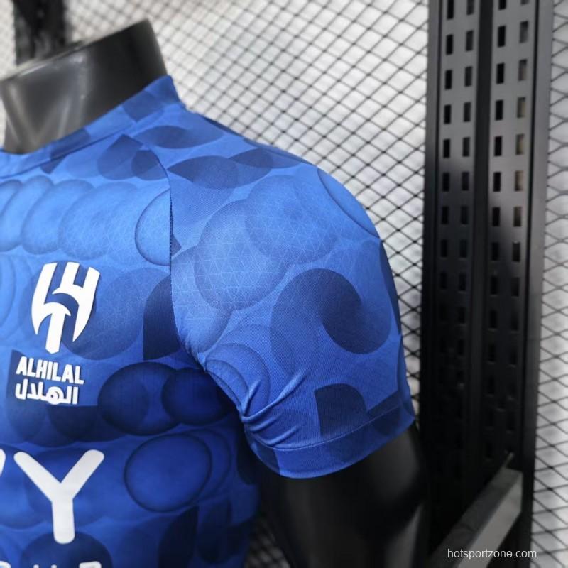Player Version 25/26 Al Hilal Pre-Match Blue Jersey