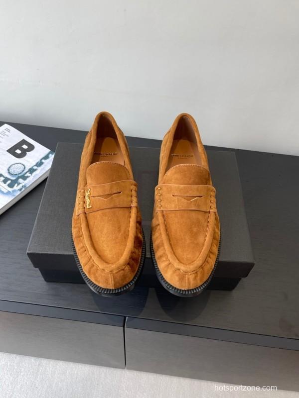 Saint Laurent Classic Loafer Half-Drag Mule Shoes - KFY00350