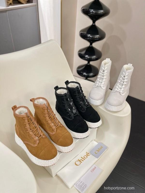 Chloe 2025 SS New Snow Boots with Lightweight Rubber Sole - LY00350