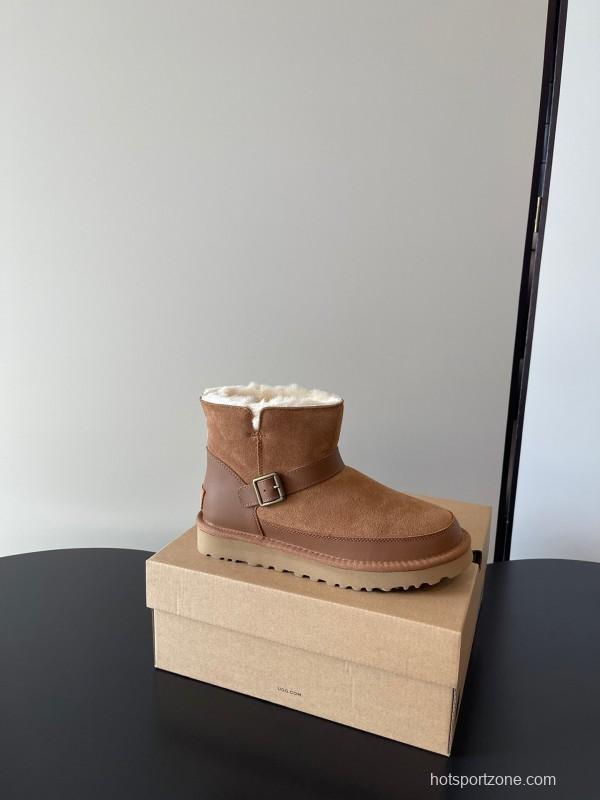 UGG 4512 Flat Buckle Ultra Wool Anti-Slip Snow Boots - AS00290