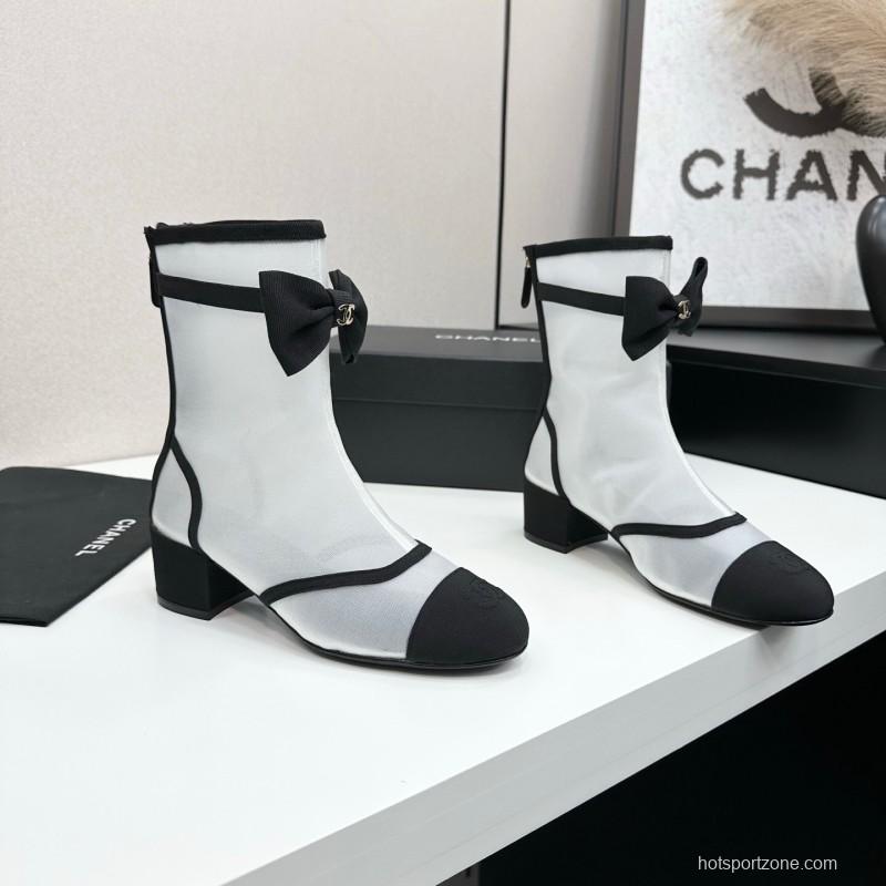 Chanel 2025 SS Classic Bow Ankle Boots - LY00
