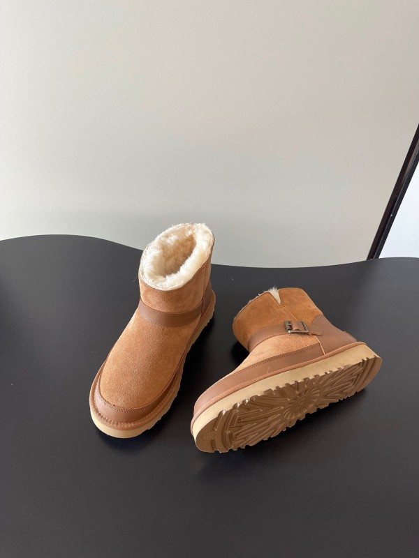 UGG 4512 Flat Buckle Ultra Wool Anti-Slip Snow Boots - AS00290