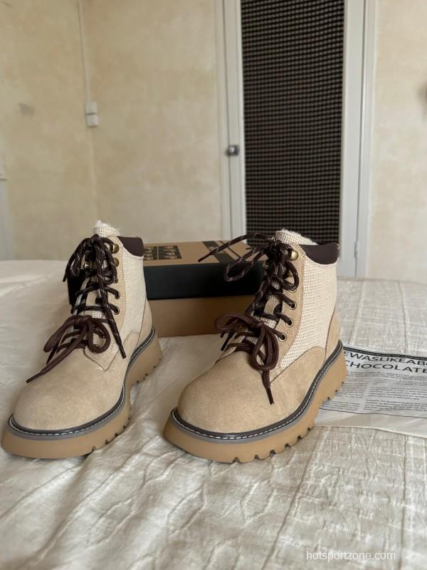 Agoge Autumn Winter New British Style Ankle Boots Martin Boots - KFY00