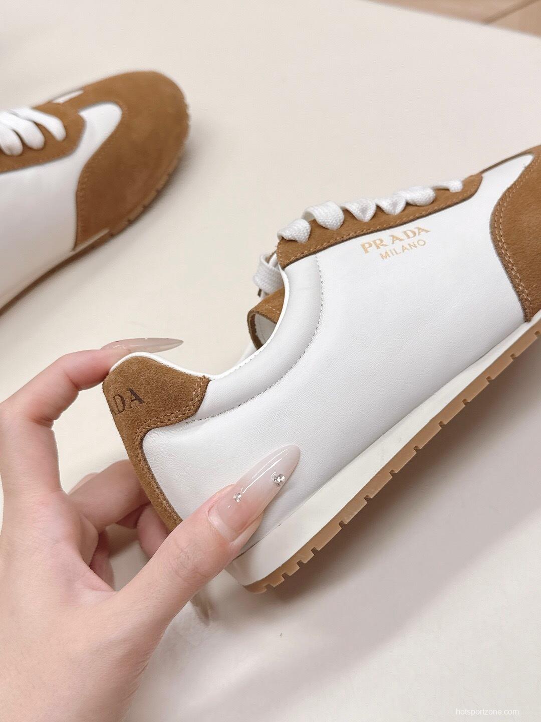 Prada 25ss New Agate Sneakers Retro Training Shoes - LY00300