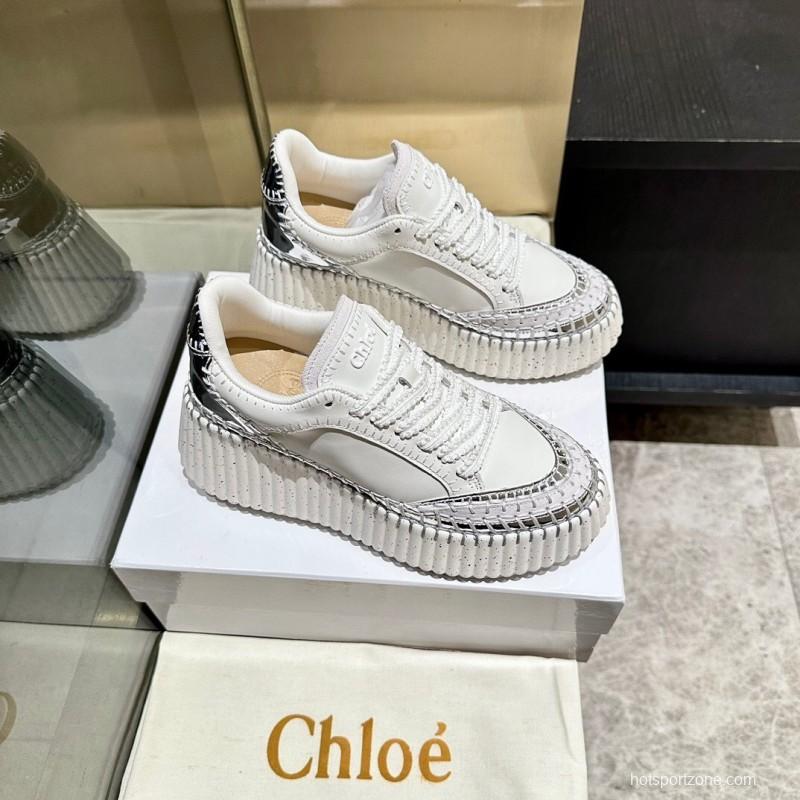 Chloe 2025 SS Hand-Stitched Mark Line Casual Shoes - LY00350