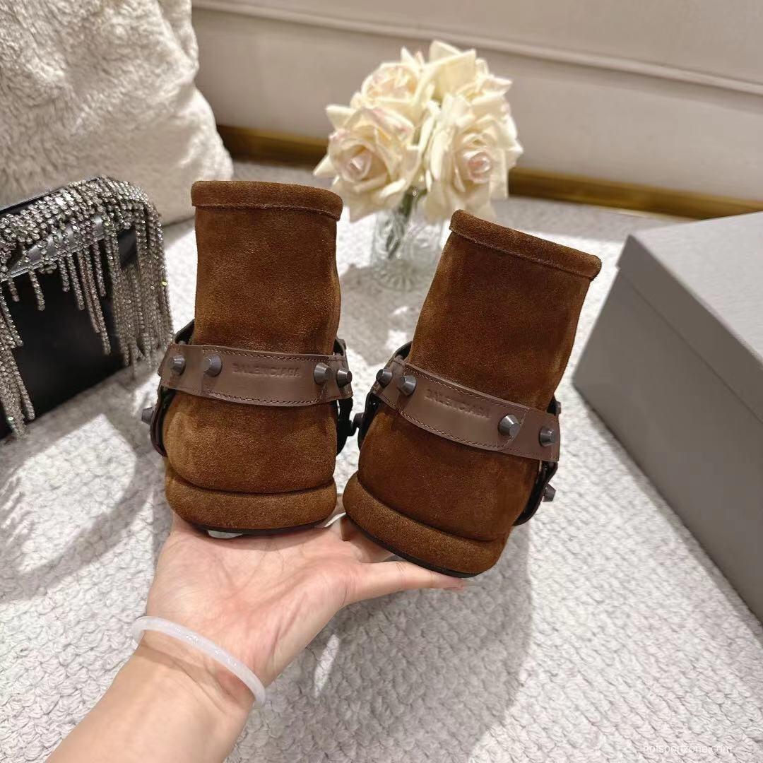 Balenciaga F022 Winter Wool Ankle Boots Snow Boots - F022