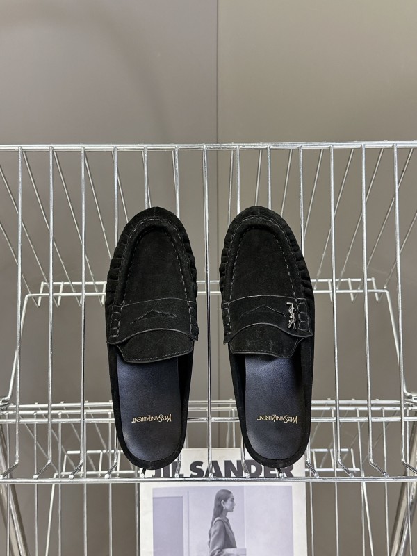 Saint Laurent Classic Loafer Mule Flats - KFY00320