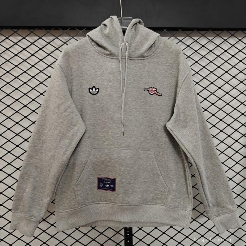 25/26 Arsenal Embroidered Logo Hoodie 7 Colors