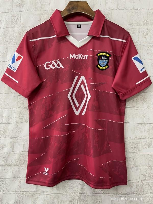 25/26 Westmeath GAA Maroon with Contour Lines Pattern Jersey