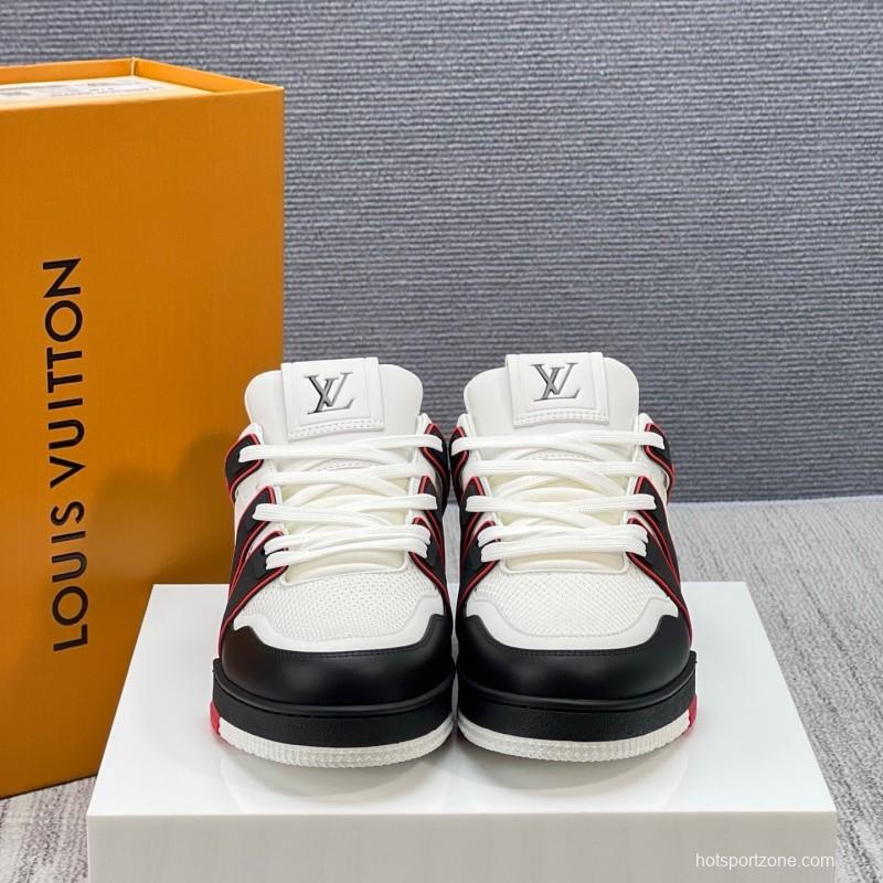Louis Vuitton Trainer Sneaker Low 2025 SS New Colorway Couple Style Casual Sports Basketball Shoes - LY00400