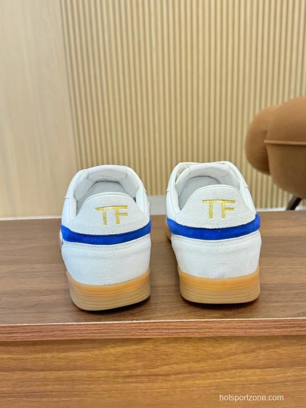 Tom Ford 2025 SS Casual Shoes with Classic Color Blocking and Imported Leather Insole - AS00350