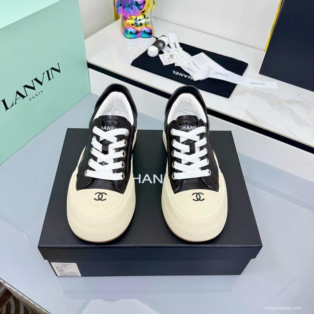 Chanel 2025 SS Panda Loafers Bread Shoes Original Calfskin - LY00320