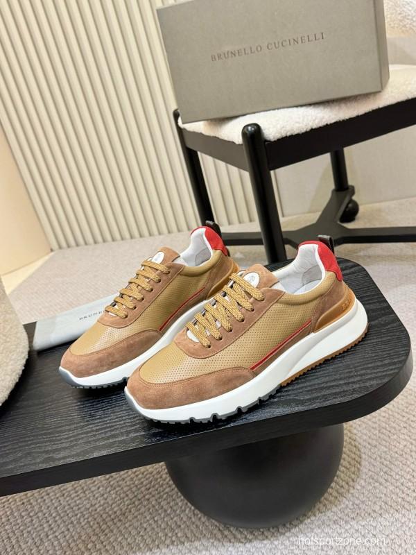 Brunello Cucinelli Casual Sneakers with Seasonal Colors and Leather Lining - KFY00320