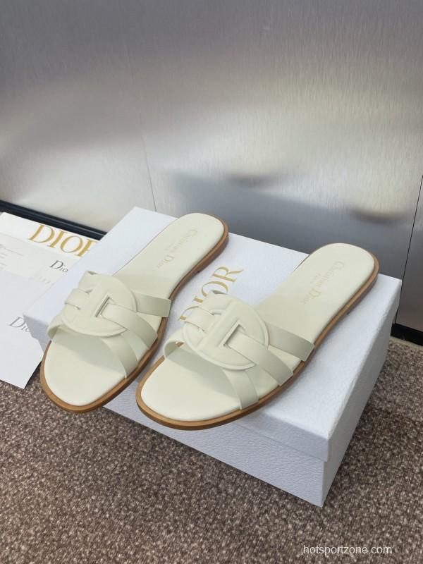 Dior D-Club Jelly Color Hollow Layered Cross Strap Women's Sandals - KFY00280