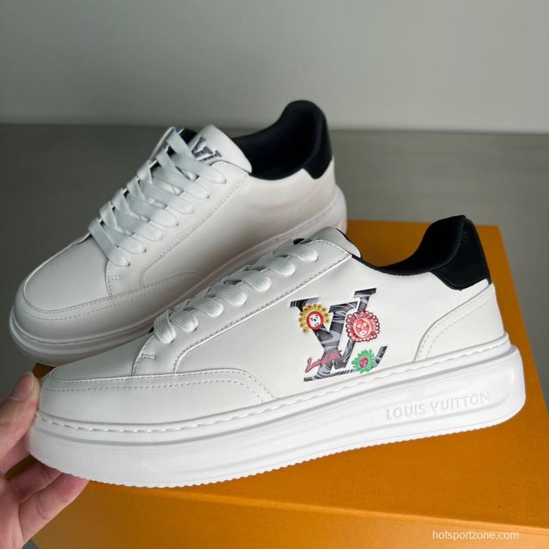 Lv Beverly Hills Low Top Fashion Sneakers Unisex Couple - YC