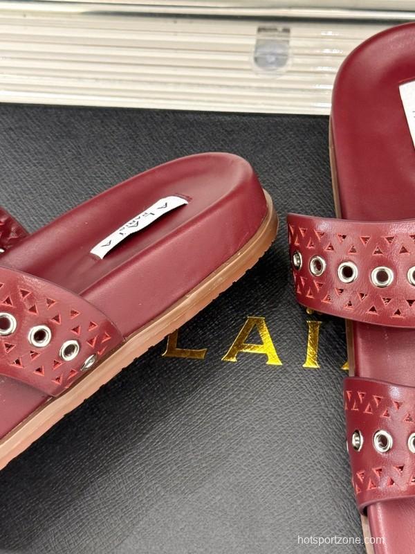 Alaia 2025 SS Hollow-Out Casual Sandals - KFY00260