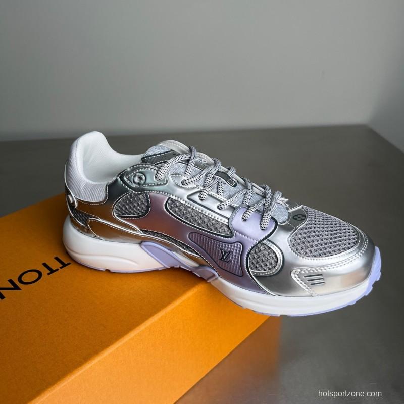 L v Olympia Round Toe Lace-Up Low Top Casual Lifestyle Shoes - YC