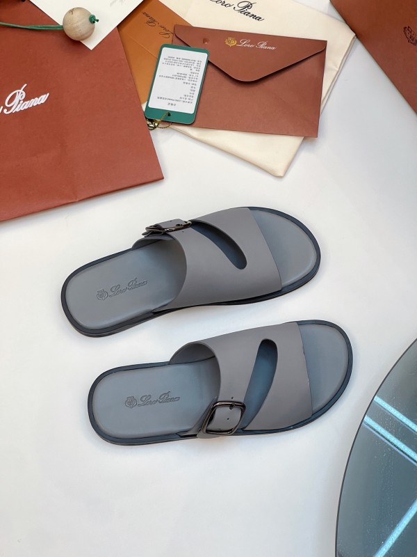 Loro Piana 2025 SS Men's Spring Summer Slippers with High-Quality Stitching and Comfortable Sole - AS00250
