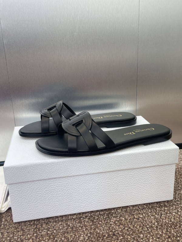 Dior D-Club Jelly Color Hollow Layered Cross-Strap Women Sandals - KFY00280