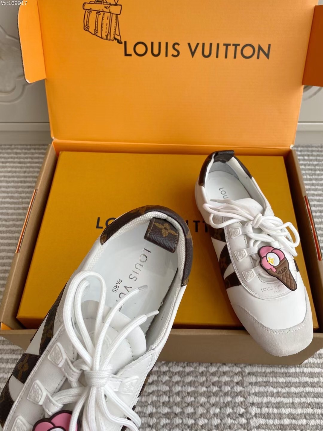 Louis Vuitton SNEAKERINA Ballet Sneakers Couple Edition with Chip - AS00350