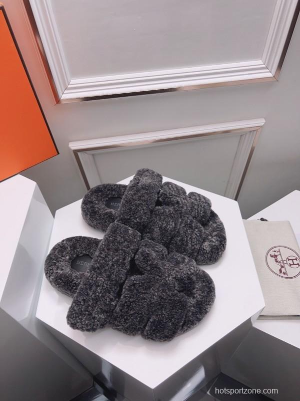 H Erjia Fur Slippers - LY00270