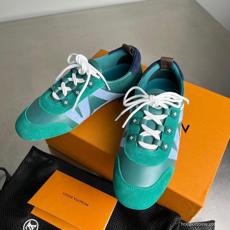 Lv Sneakerina 2025 SS Ballet Flat Low-Top Lace-Up Casual Shoes - YC