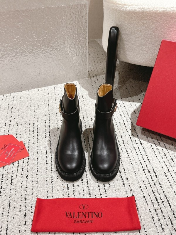 Valentino 2025 SS Collection Metal Element Short Boots - LY00330