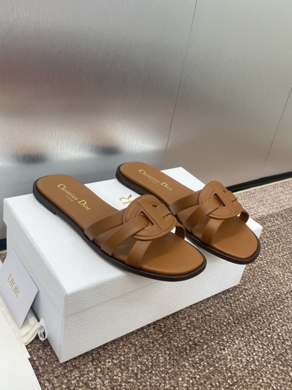 Dior D-Club Jelly Color Hollow Layered Cross Strap Women Sandals - KFY00280