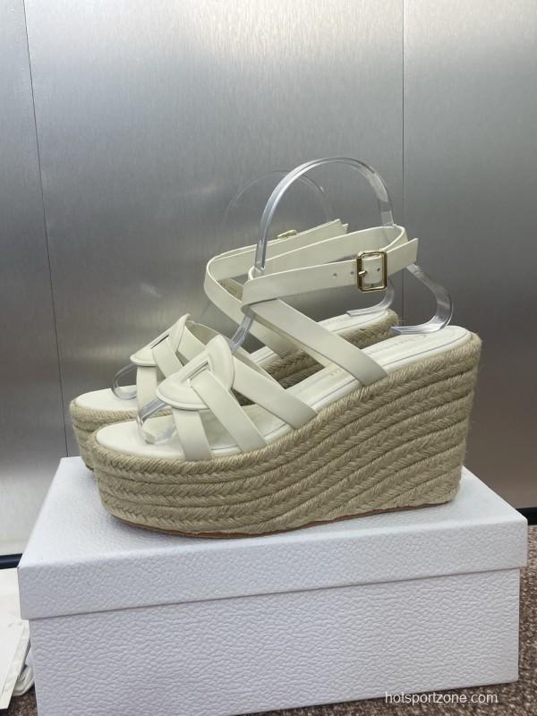 Dior D-Club Jelly Color Hollow Layered Cross Strap Platform High Heel Women Shoes - KFY00290