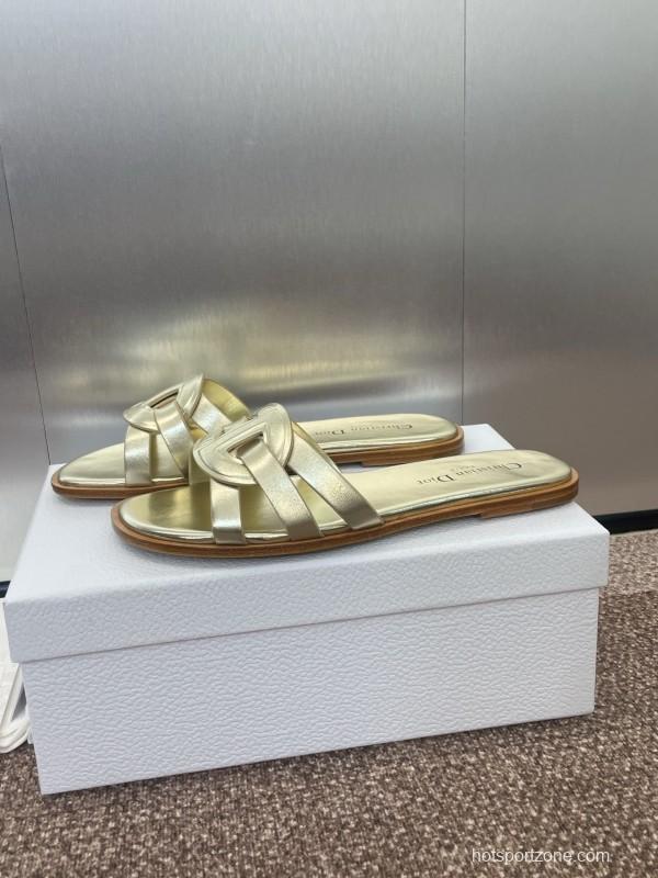 Dior D-Club Jelly Color Hollow Layered Cross-Strap Women Sandals - KFY00280