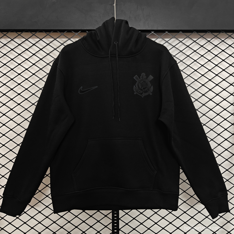 Player Version 25/26 Corinthians Black Full Zipper Jacket-9 Colors
